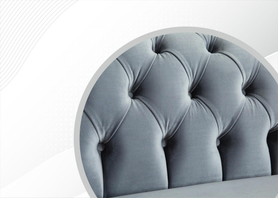 Chesterfield Police Příjezd Upholstery Leather Textile Couches Decoration Suite