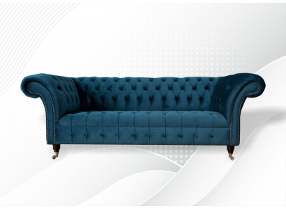 xxl velká pohovka 3sedák Chesterfield potahová souprava látkový textilní souprava