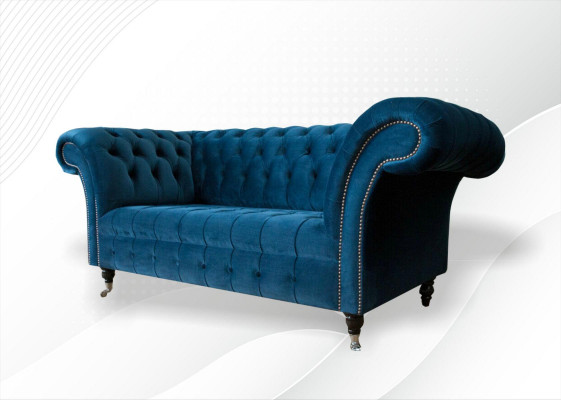 Chesterfield Sofa sedací souprava moderní čalouněná sada textilní