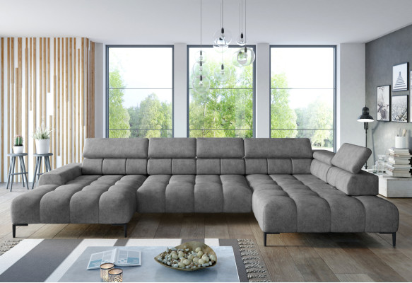 Tkanina U-Formová pohovka obývací krajanka Rozkládací pohovka Moderní design Pohovka Textilní
