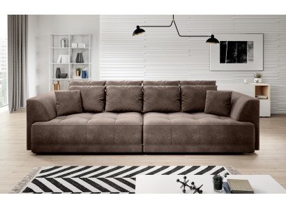 Schlafsofa 4místná sedací souprava Pohovky Pokoj Nábytek Big xxl Pohovka Polstrování Design Pohovka Pohovky