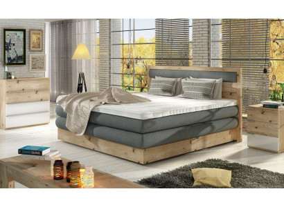 Dřevěná postel manželské postele design čalouněné ložnice 180x200 italský styl nábytek