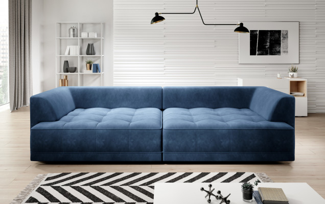 Velká XXL pohovka textilní sedací souprava Design Sofa 4místná sedačka Nábytek Big Lümmel