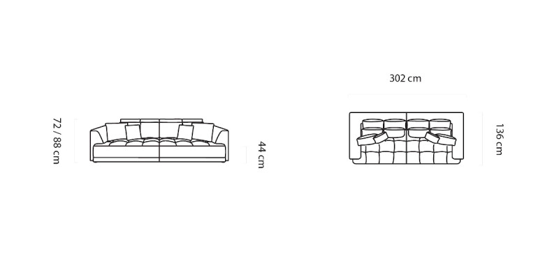 Velká XXL pohovka textilní sedací souprava Design Sofa 4místná sedačka Nábytek Big Lümmel