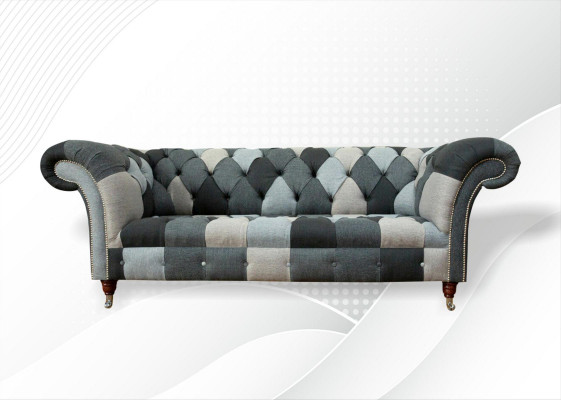 Třísedák obývacího pokoje designové pohovky potahového čalounění sedačka pohovky sametové látky Chesterfield