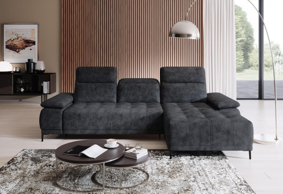Ecksofa Pohovka Multifunkce Design Pohovka Tkanina Textil L-Forma Pohovka Židle Do obývacího pokoje