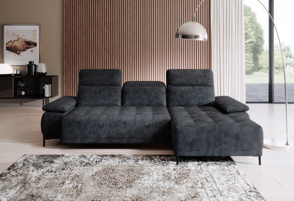 Ecksofa Pohovka Multifunkce Design Pohovka Tkanina Textil L-Forma Pohovka Židle Do obývacího pokoje