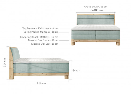 Moderní luxusní postele polstrování kůže textilie boxspring postel ložnice postel nový