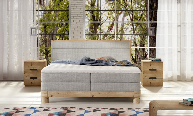 Moderní luxusní postele polstrování kůže textilie boxspring postel ložnice postel nový