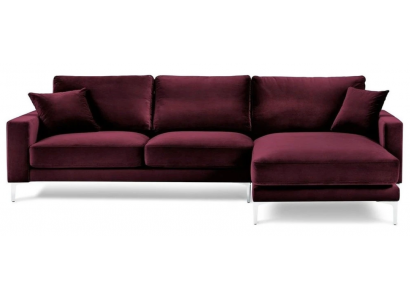 Burgundský červený design pohovky potahovatelná pohovka pohovky bordová rohová sedací souprava látková obývací pokoj
