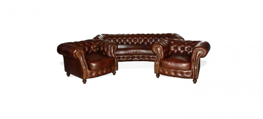 Chesterfield hnědá rohová pohovka pohovka Pohovka sedací souprava obývací pokoj