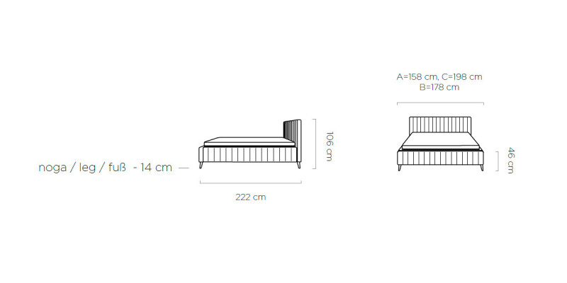 Postel Textilie Hotel Luxus Polštář Postelová Konstrukce Design Postel Ložnice 180x200