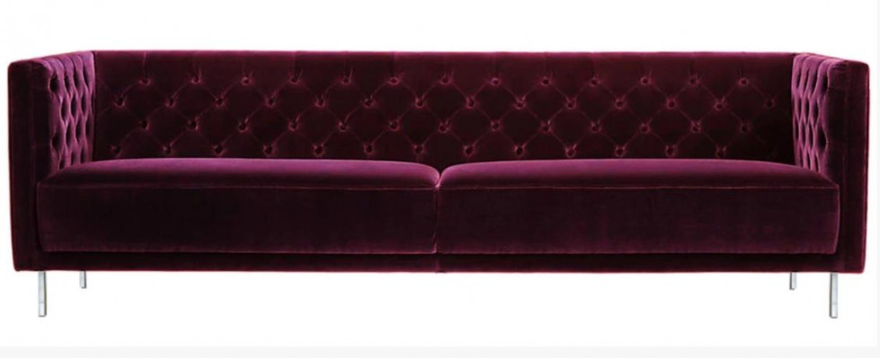 Fialový Chesterfield Obývací pokoj Moderní design Pohovka Italský styl Nábytek Nábytek