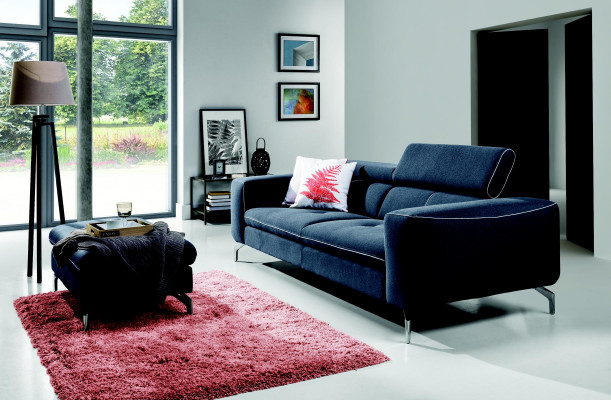 Chesterfield 3místná designová pohovka sedačka Pohovky Pohovky Textilie Tkanina Nová
