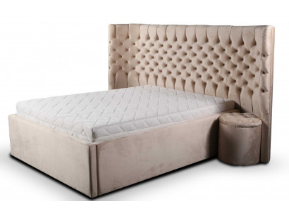 Postel noční stolek 3 kusy ložnice set luxusní kompletní nábytek nový