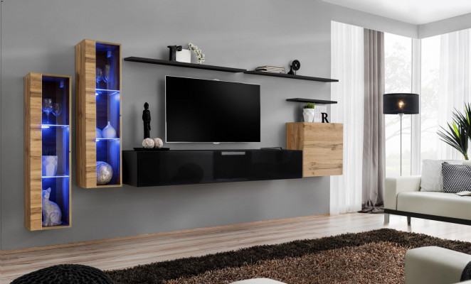 Luxusní nábytek obývací stěna Skříň Designer Nástěnná skříň Vybavení TV stojan