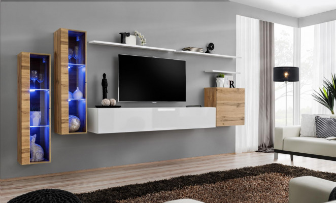 Luxus televizní stojan obývací pokoj Zařízení rtv nízký panel Designer Moderní obývací stěna