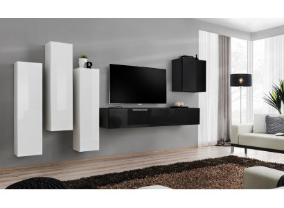 Obývací pokoj skříň Luxus set Stojan na TV Moderní nábytek Dřevo Designér