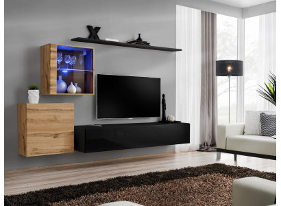 Luxus nábytek Stěnná skříň Moderní zařízení Obývací pokoj Nový