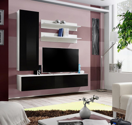 Moderní obývací stěna Luxus vybavení obývacího pokoje Design TV stojan Stěnová skříň