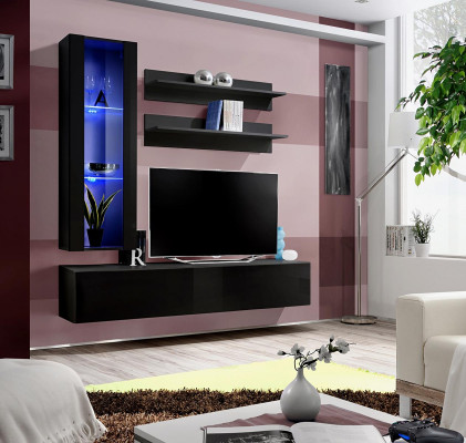 Luxusní televizní stojan rtv sideboard Moderní obývací pokoj Stěna nábytku ze dřeva Regál