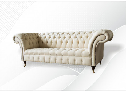 Chesterfield krémový textilní obývací pokoj Nový kreativní moderní design luxusního nábytku pohovka