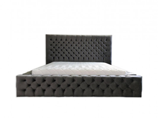 Chesterfield Grey Dvojlůžková ložnice Design dřevěný nábytek elegantní čalounění látky