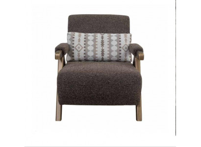 Hnědá židle Designér křeslo Jednosedloh obývací pokoj 1-místný luxusní židle nová