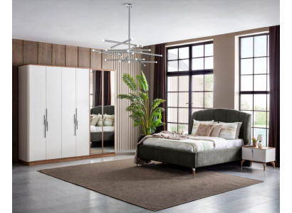 Luxus šatní skříň Styl nábytek Moderní ložnice Skříně Dřevo Skříň Nový