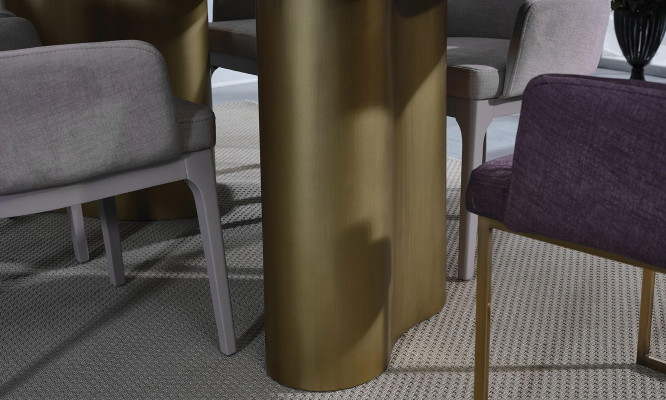 Jídelní nábytková sada Esstisch set jídelna 9dílná růžové dřevo