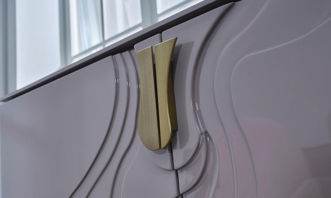 Jídelní nábytková sada Esstisch set jídelna 9dílná růžové dřevo