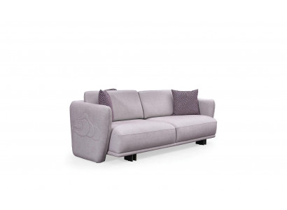 Třímiestná pohovka šedá látka látková pohovka potahovaná pohovka design