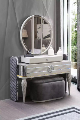 Ložnice Toaletní stůl s zrcadlem Luxus Nový Konzole Moderní Design