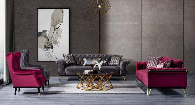 Růžová židle Luxusní designérský obývací pokoj Jednosedák Koktejlová židle Dřevo