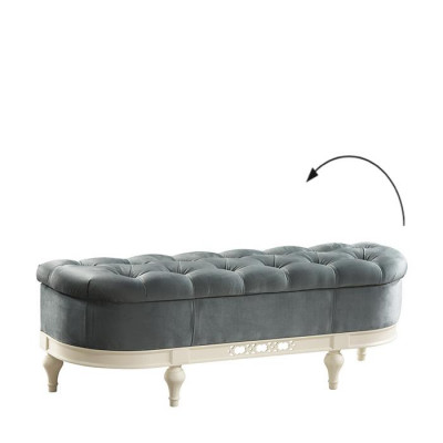 Hocker nožičky praporek Ottoman křesílko lavice Chesterfield
