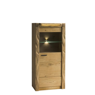Stěna Skříň Skříně Vitrína Sklo Design Vysoký Dřevo Vitríny Obývací Pokoj Nábytek