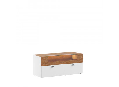 Komoda televizní nízká skříň RTV xxl Stůl Moderní obývací pokoj dřevo 125x55cm