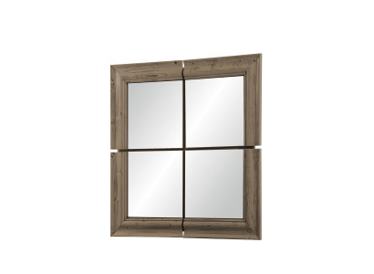 Zeď zrcadlo dřevěný rám zrcadlo nábytek Nové 105*105cm sklo rám stěna xxl moderní