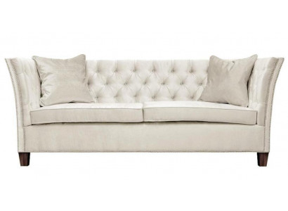 Chesterfield dvousedadlo světle šedé látkové obývací pokoj Design polštáře Pohovka kreativní.
