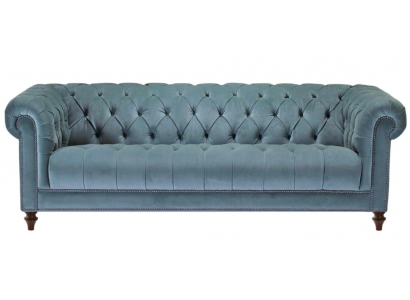 Chesterfield Turkis design pohovka čalouněná pohovka Nový třímístný látka obývací pokoj.