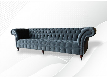 Chesterfield kožená luxusní pohovka designová pohovka klasický dekor pohovka