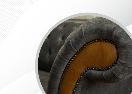 xxl Pohovky Chesterfield Polster Design Luxus Sofa 4 Místný Kožený Gauče