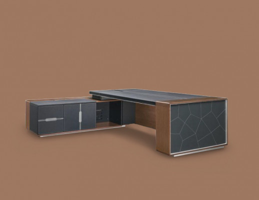Design kancelářský stůl psací stůl křeslo zařízení Rohový stůl s židlí 2 díly Nový