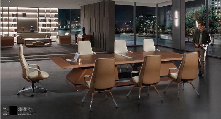 Konferenční stůl místnost setkání + 6x židlí Výcvikové stoly Stoly 7dílné.