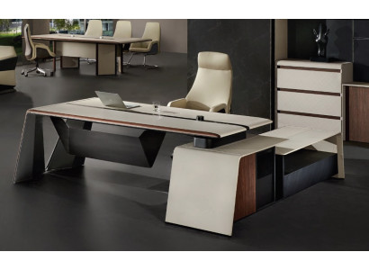 Design kancelářský stůl Stůl Křeslo Vybavení Rohový stůl s židlí 2 kusy.