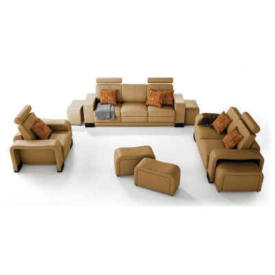 Sofa set Couch USB Sofa Leather Set Seat Living landscape 3+2+1 Seater New