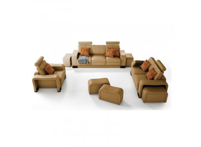 Sofa set Couch USB Sofa Leather Set Seat Living landscape 3+2+1 Seater New