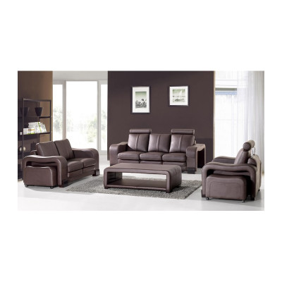 Sofa set Couch USB Sofa Leather Set Seat Living landscape 3+2+1 Seater New
