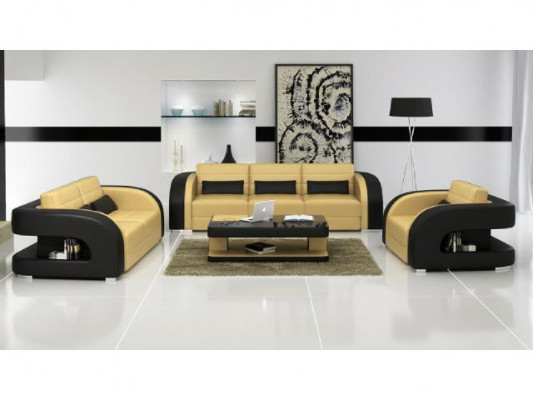 Sofa set, kůžová pohovka, USB pohovka, gauč, pohovka, obývací stěna, soupravy 3+2+1, nové.