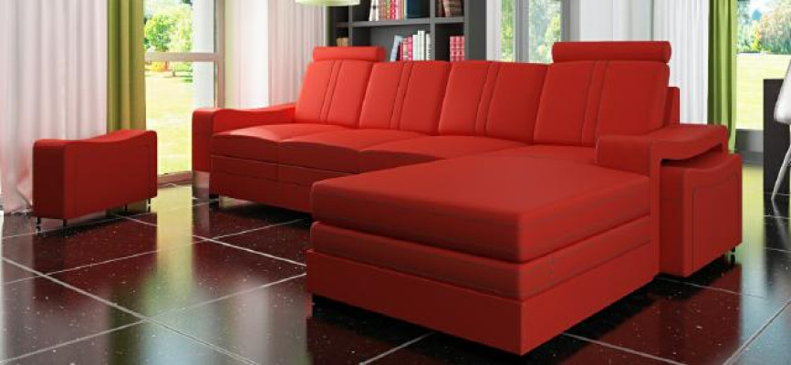 LEDERSOFA WOHNLANDSCHAFT ECKSOFA NEU GARNITUR SOFA XXL LEDERCOUCH mit USB FRANCO